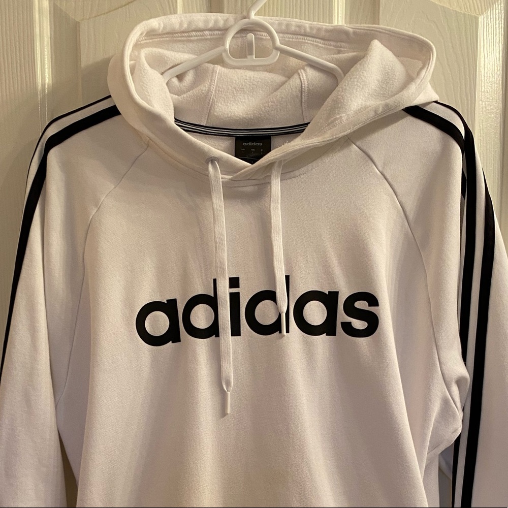 Adidas White hoodie